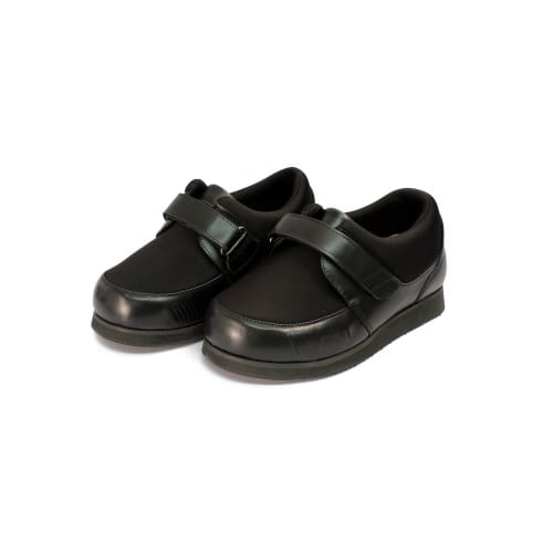 Mt. Emey 628-E Black (10E/14E Width) - Black Womens Lycra Casual Shoes - Shoes