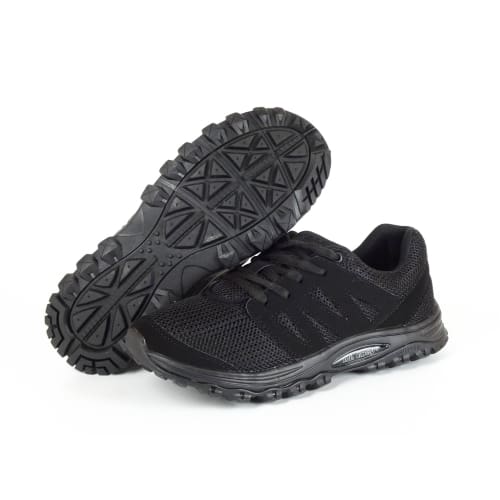 Mt. Emey 9306 Black -Womens Mesh Walking Shoes Black Lace - Shoes